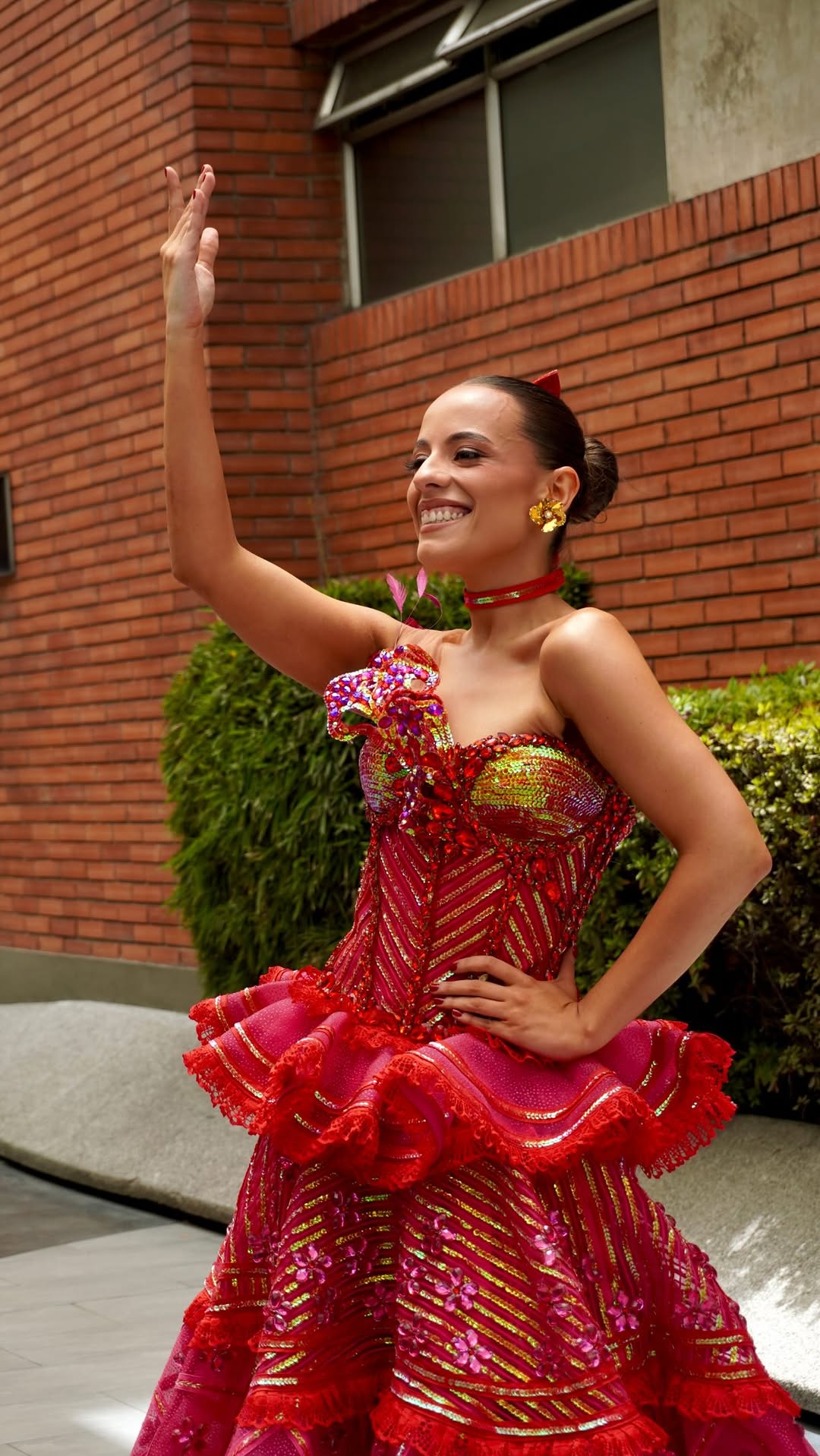 La pollera en la calle de Bogota